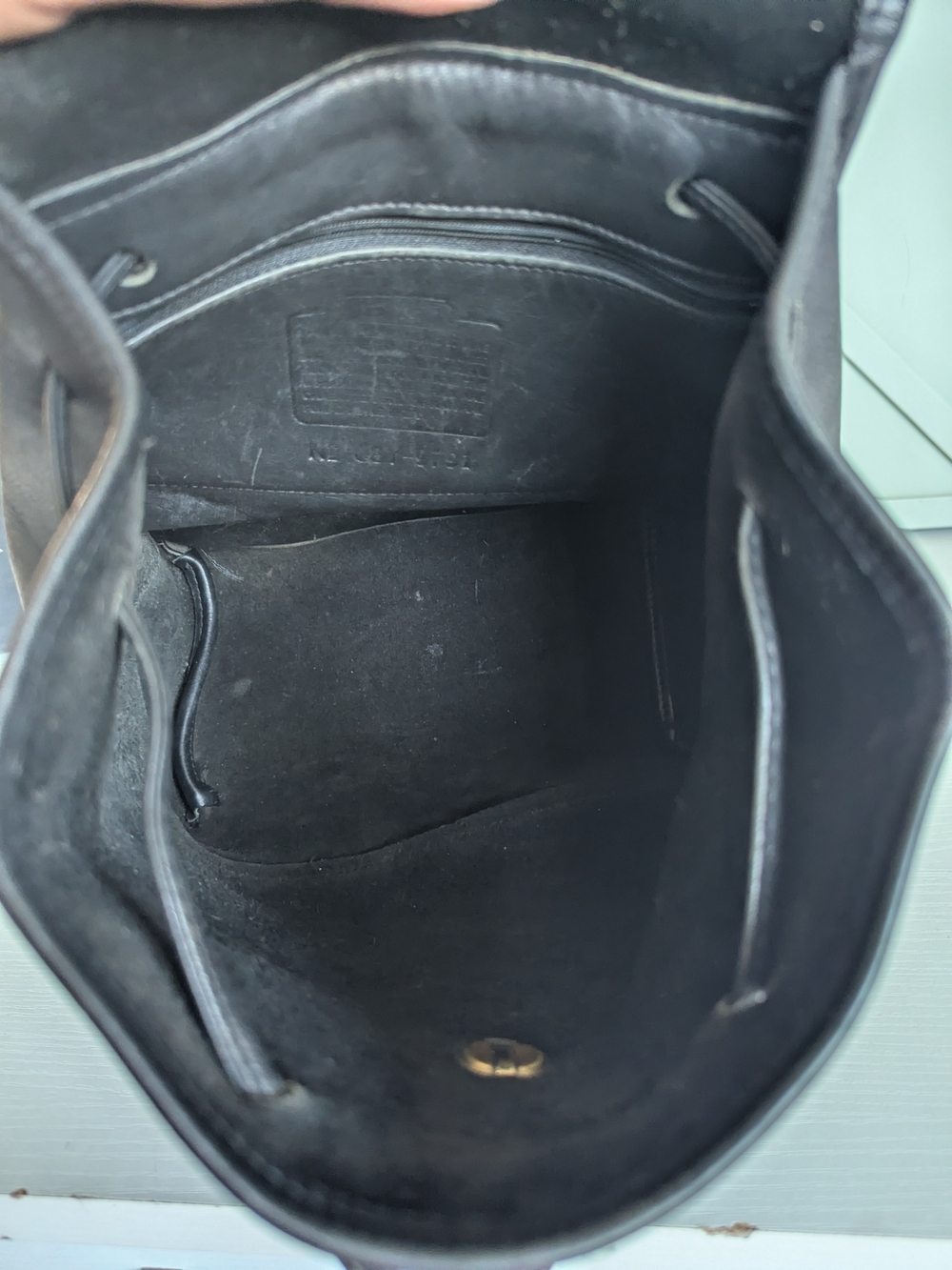 Vintage Coach Leather Mini Daypack Backpack - Picture 12 of 14